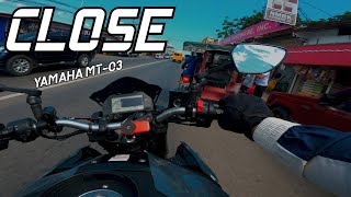 CLOSE CALL | YAMAHA MT03 | PURE SOUND | POV 4K