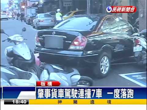 趕出貨疲勞駕駛 貨車連撞7車－民視新聞
