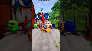 Big and Small Tom and Jerry and Dog vs 3D model Venom and Zombie Moon