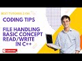file handling in c++ | Basic read and write concept file handling (Urdu/Hindi) | Coding with Bilal