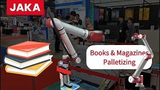 Robot palletizing books / magazines at K-PRINT 2025 exhibition