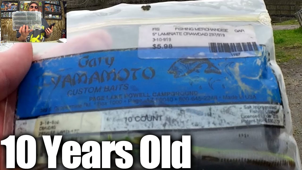 Bass Fishing With 10 Year Old Yamamoto Craws & New Texas Rig