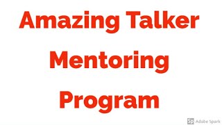 How to Join Mentoring program Amazing Talker