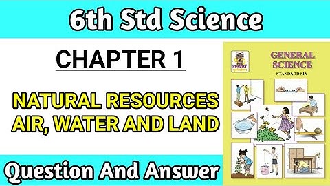 natural resources air water and land class 6 questions and answers | Chapter 1 science exercise
