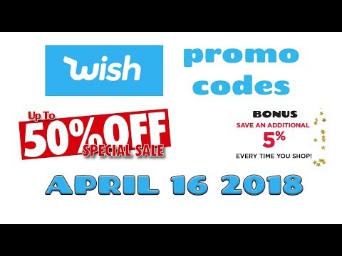 Wish App Promo Codes For New & Existing Customers 💵 50% OFF 🌟 Free Shipping 🚚 04-16-2018 ✅