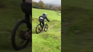 Slippy mtb jump near fail #biking #mtb #jump #bike #crash #crazy #fail #bmx #satisfying