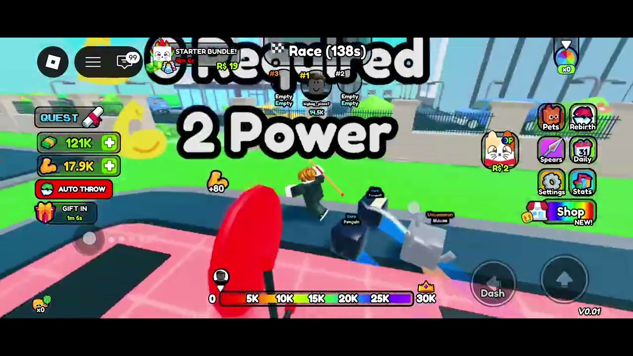 Playing spear training! (First vid)