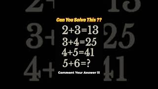 Can You Solve This 🤔🤔 ? Math Quiz #maths #puzzle #math #shorts