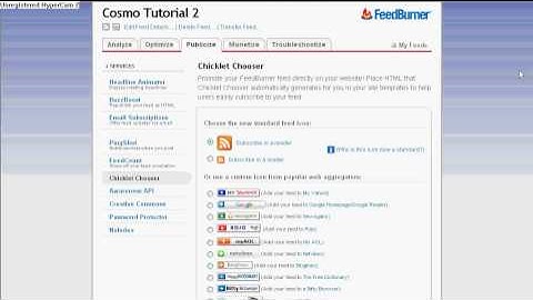 Setup RSS Feed in Wordpress