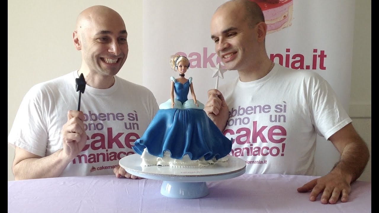 Tutorial di cake design: come si fa la torta Barbie-Cenerentola