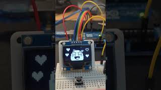 Arduino Virtual Pet using Arduino Uno – OLED Interactive Game in Wokwi