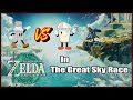Racing Off The Great Sky Island Salty Vs Shake Zelda: Tears of The Kingdom Gameplay