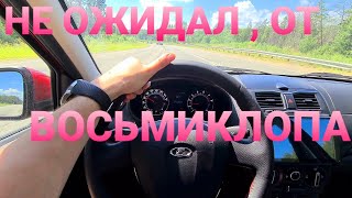 Как ВАЛИТ Новая Гранта FL на ТИХОМ ПРЯМОТОКЕ. Lada granta fl замер разгон до 100 прямоточный выхлоп