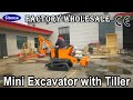 Wholesale of Professional Mini Excavator with Rotary Tiller