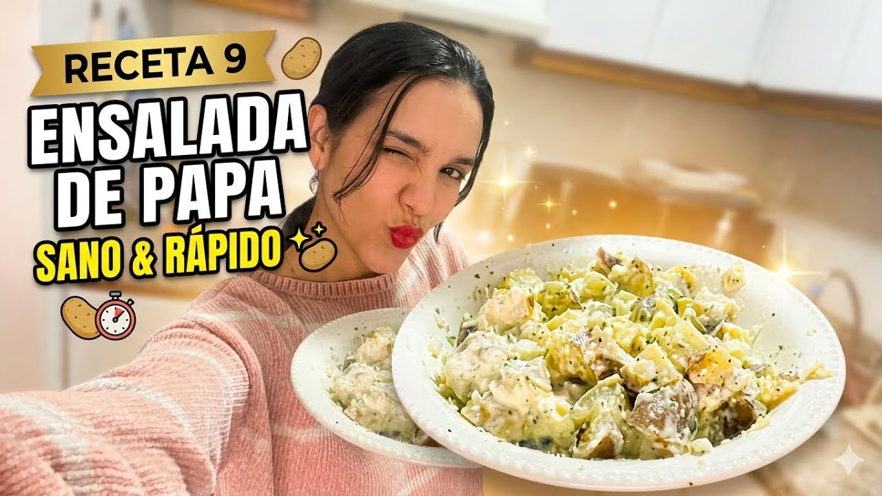 Receta 9: Ensalada de papa (sano y rápido) ✨🥔