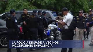Policía captura a vecinos inconformes en Palencia