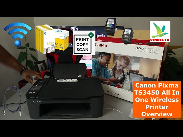 Canon Pixma TS3450 All In One Wireless / WIFI Printer Overview 