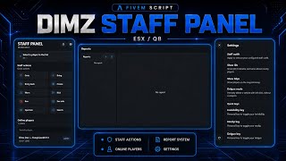 [ESX/QB] Complete Staff Panel | Admin Menu, Reports system, Spectate, NoClip, Delgun & More | FiveM