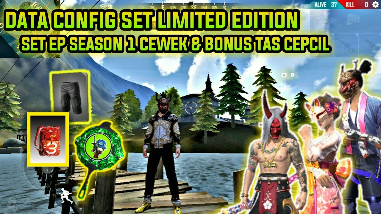 SKINS GRATIS FREE FIRE!!DATA CONFIG SET EP SEASON 4 & SET FRONTAL ...