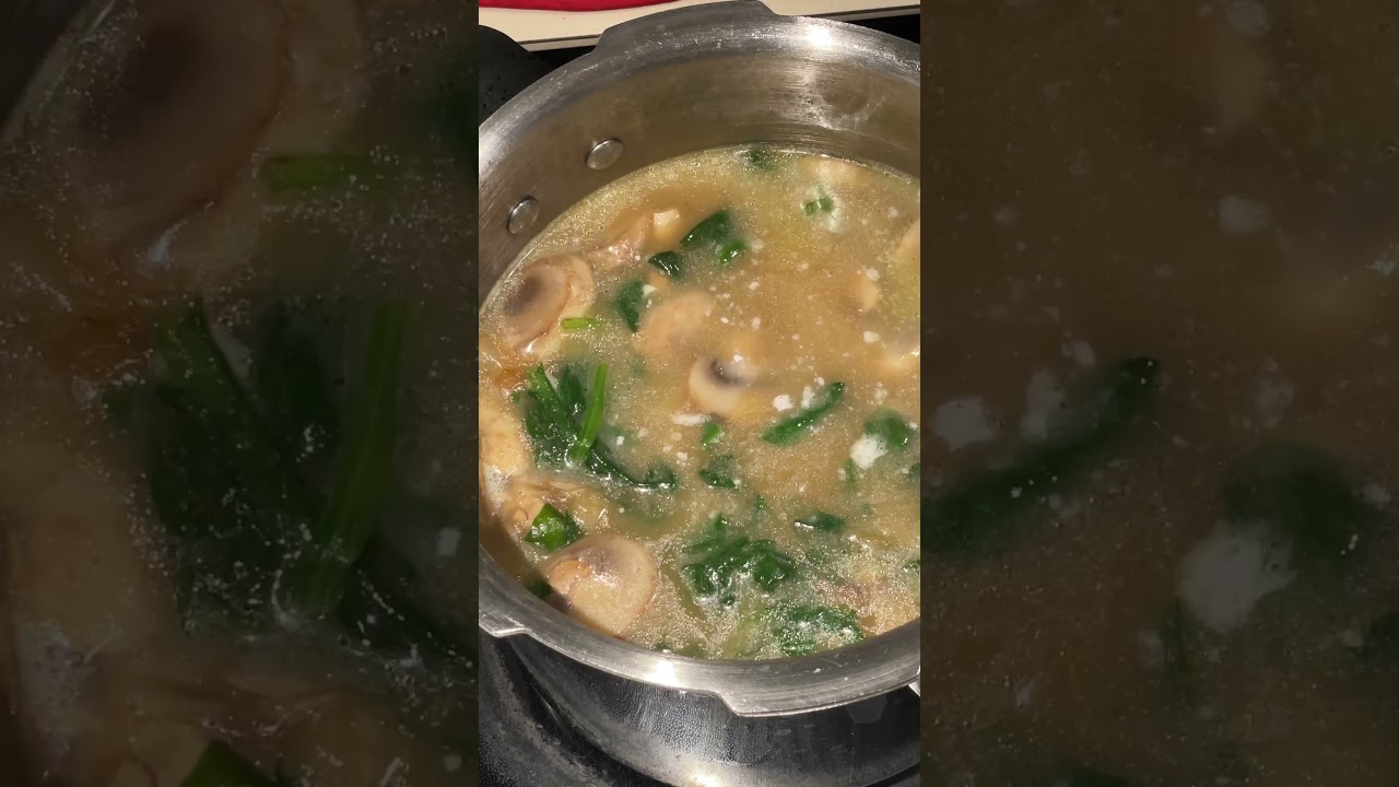 Spinach Mushroom Soup | Healthy  