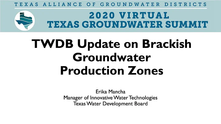 TWDB Update on Brackish Groundwater Production Zon...