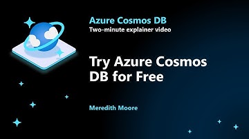 Try Azure Cosmos DB for Free