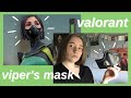 DIY// making viper's mask from valorant with eva foam