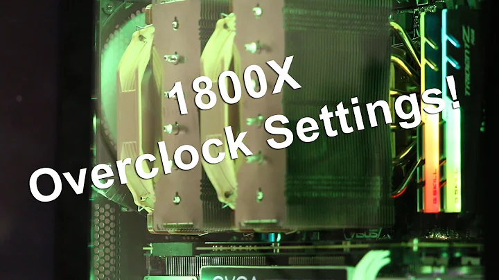 AMD Ryzen 1800X를 위한 초보자용 오버클럭 설정