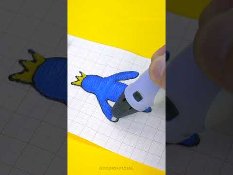 How to draw a Blue 3D pen Roblox #shorts