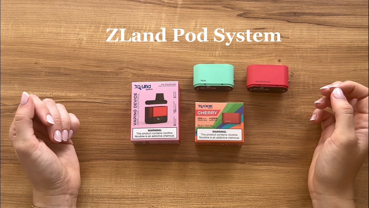 stackable vape pods ZLand Pod System (Stackable) Color:Watermelon Ice Current Promo Cali-Blaze Cherry Pie (H)