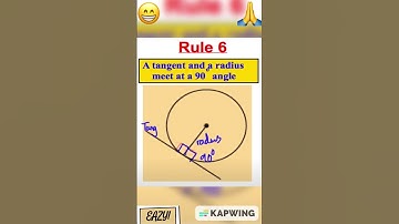 #CircleTheorem A Tangent and a radius meet at a 90-Degree Angle #maths #circletheorems  #cxcmaths