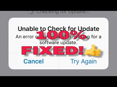 UNABLE  TO CHECK FOR UPDATE IOS 12.4 to IOS 13.1.1 | iPHONE,iPAD. 100% FIXED.