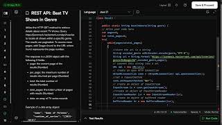 REST API Hackerank Tutorial | Best TV Show in The Genre | Bangla Tutorial