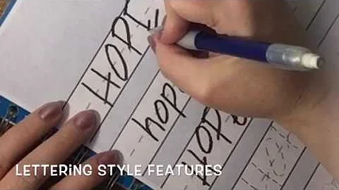 CBJ Lettering Lesson #5 "Hope"