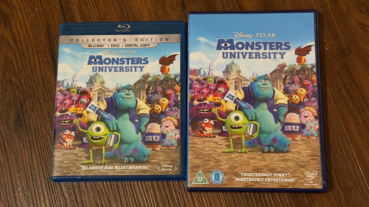 2 release Of Monster University Blu-Ray & DVD 