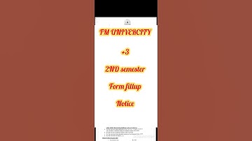 FM UNIVERCITY +3 2ND semester exam form fillup notice😨#fmuniversity/#youtubeshorts/#noticias/#viral