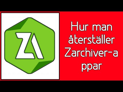 Hur man återställer Zarchiver-appar 