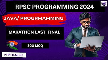 RPSC PROGRAMMER 2024| JAVA/PROGRAMMING | MARATHON |APNITEST