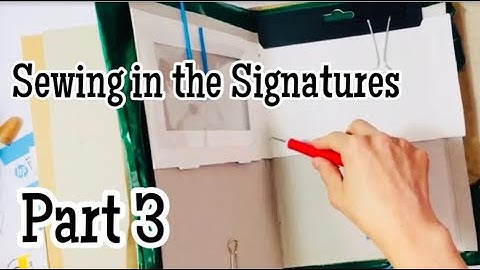 HOW TO MAKE AN UPCYCLED JUNK JOURNAL FOR BEGINNERS Part 3 Sewing in Signatures Lace Covered Skies