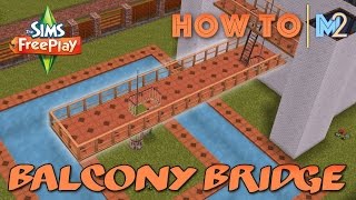 Sims FreePlay - How To Build Balcony Bridges (Tutorial & Walkthrough) screenshot 3