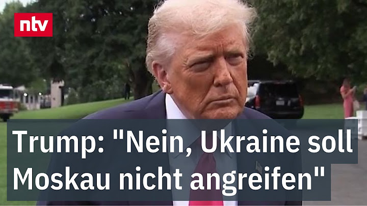Trump: "Nein, Ukraine soll Moskau nicht angreifen" - Doch keine US-Offensivwaffen