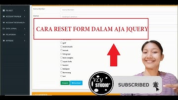 Cara RESET form pada ajax jquery