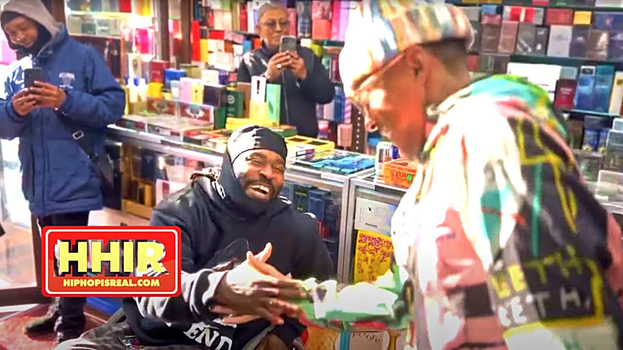 CASSIDY WILD MOMENT WITH A FAN IN A WHEEL-CHAIR JAMAICA AVE, QUEENS NEW YORK!!