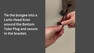PE Bungee Install - Bottom tube plug (no silver ring)