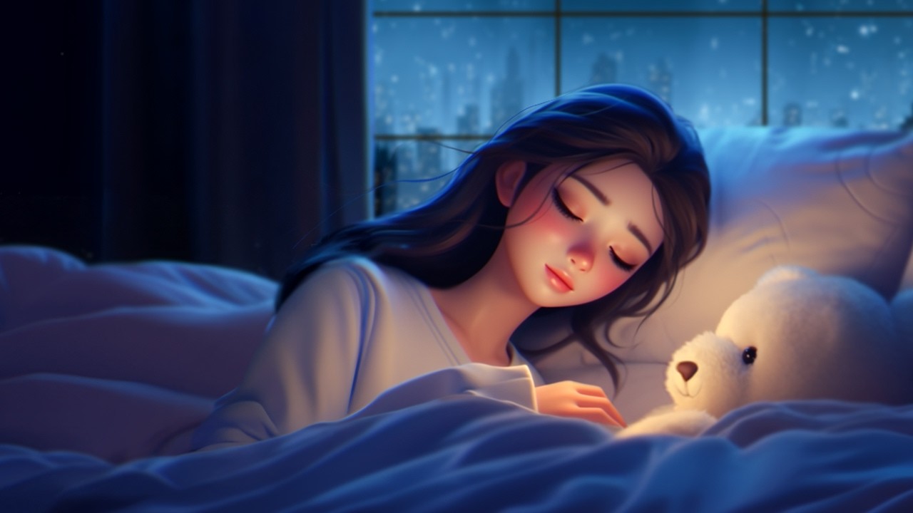 Heal Your Mind at a Warm Room ♨️ | Piano Sleep Music + Calm Rain Sound | 12h | Soft Calm BGM