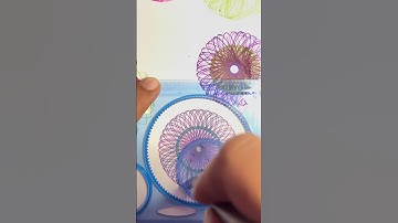 Beautiful spirograph art #art #diy #trendingshorts #shortsfeed #ytshorts #mandala #satisfying #short