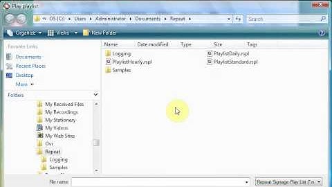 Daily, weekly and dates play lists in Repeat Signage software