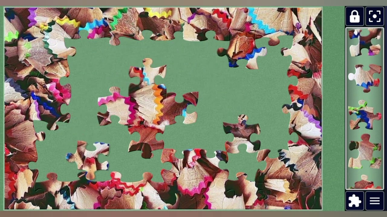 Colorful Pencil Crumbles✏️🎉🧩 vibrant jigsaw puzzle 🧩//