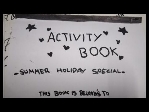 Wie ein Mitmachbuch oder Arbeitsbuch zu machen. #Summer Urlaub Sonder