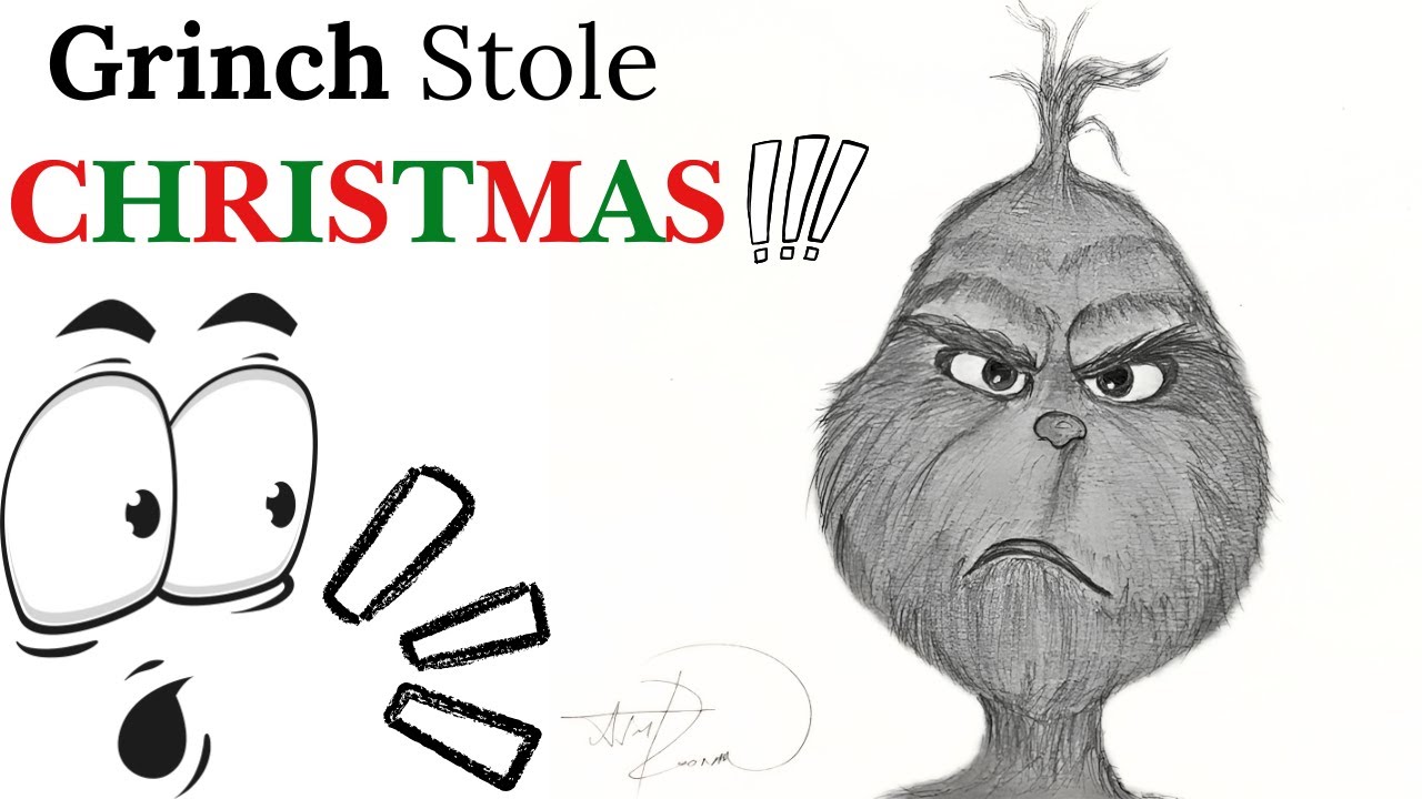 I Drew a GRINCH Sketch in UNDER 30 Minutes! | Step by Step tutorial for ...